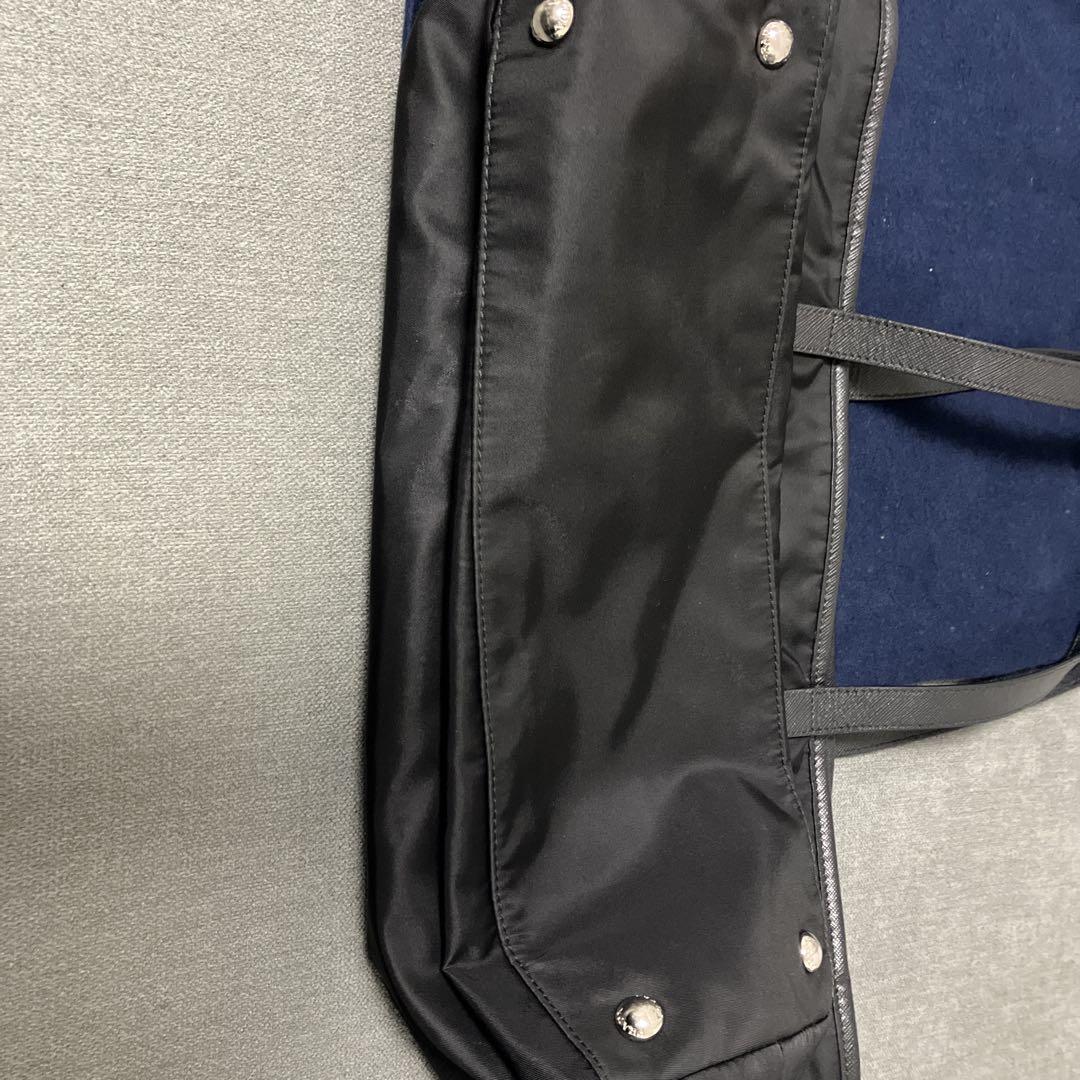 PRADA ブラック ナイロン トートバッグ