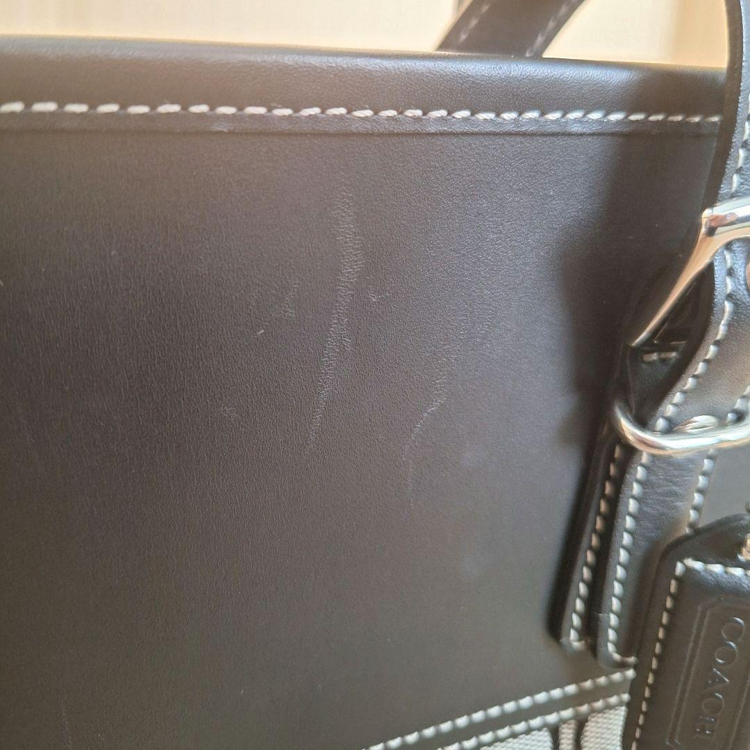 COACH コーチ 6892 黒 シグネチャー ハンドバッグ ブラック