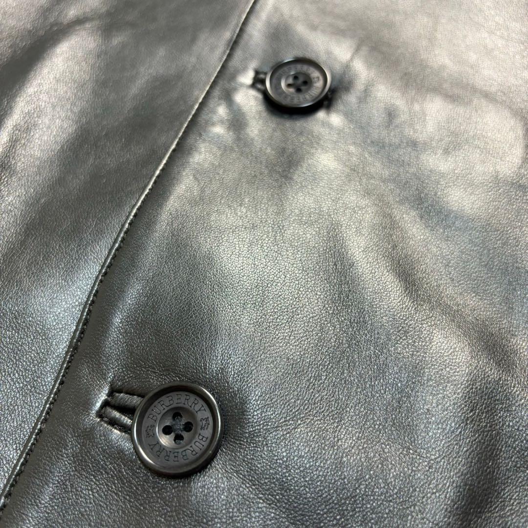 【極美】BURBERRY (バーバリーブラックレーベル)ラムレザー ジャケット 画像8