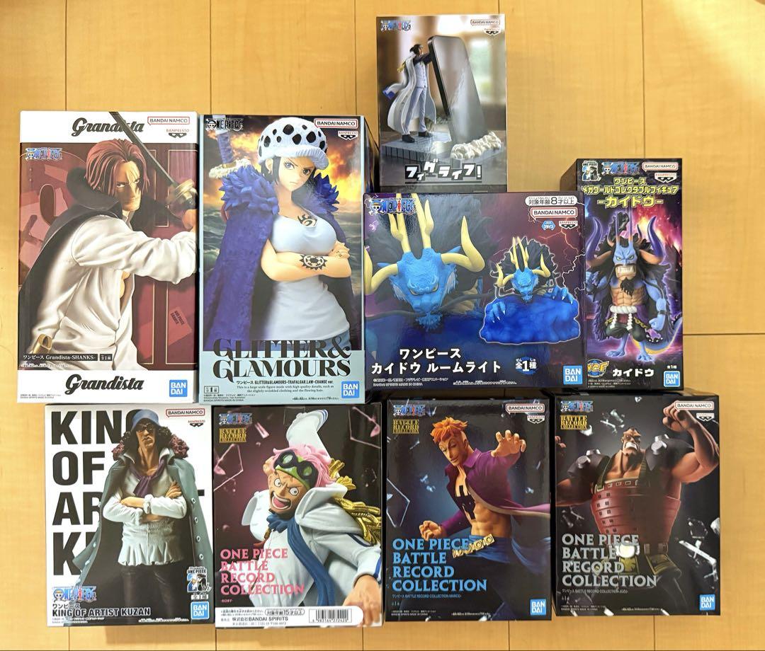 ワンピースフィギュアまとめ売り　ワーコレ　ニカルフィ　シャンクス　クザン　ジョズ