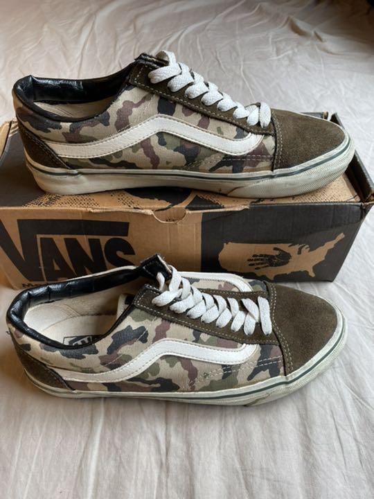 通販最安値 9.5 90s Made in USA VANS OLD SKOOL カモフラ QTVlO-m34381368399 お買い得2022