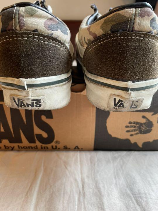通販最安値 9.5 90s Made in USA VANS OLD SKOOL カモフラ QTVlO-m34381368399 お買い得2022