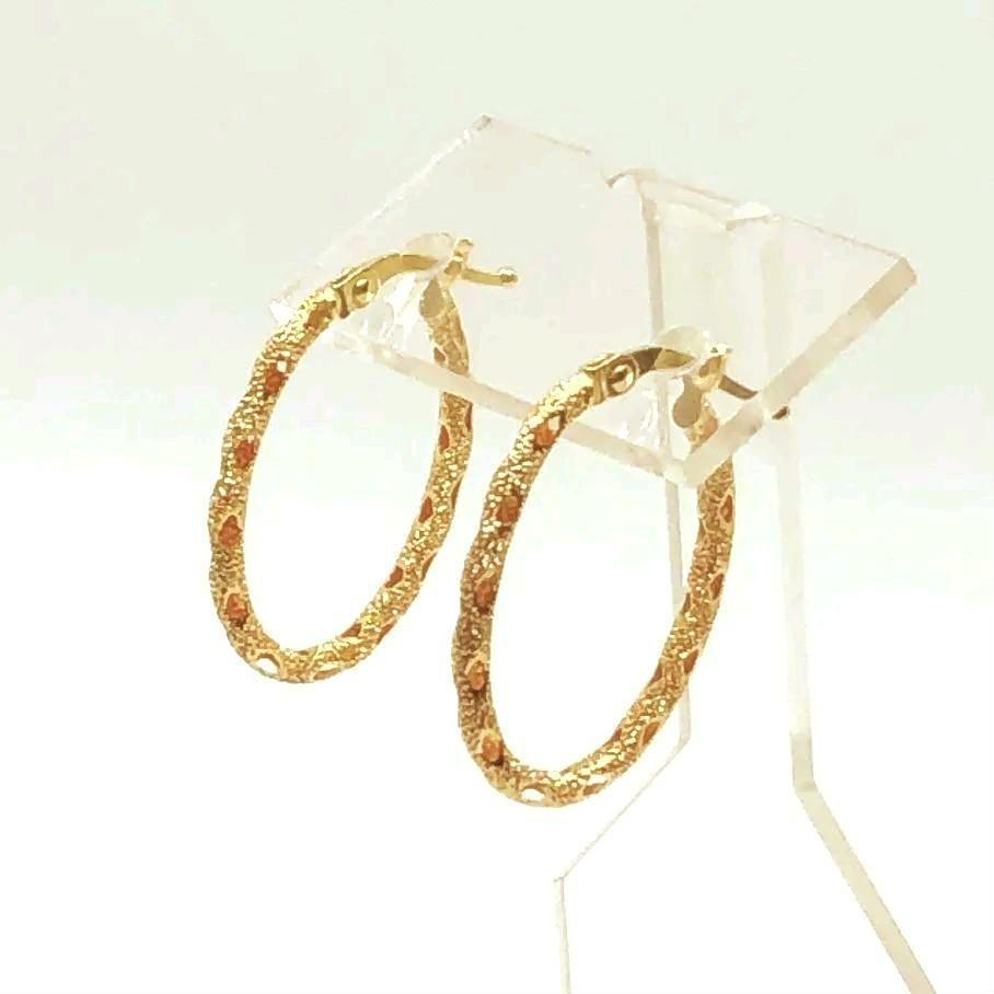 【ジュエリーツツミ】K18ゴールド・イタリアン・フープピアス