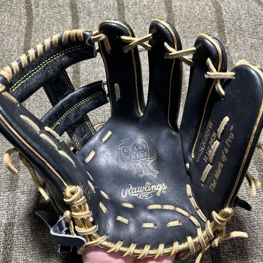 【中古】ローリングス HOH 一般軟式用内野 ウィザード クロコ型押し 【中古】ローリングス HOH 一般軟式用内野 ウィザード クロコ型押し