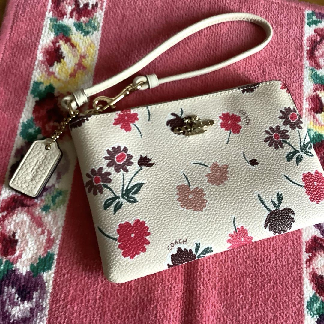 COACH コーチ フラミンゴ リストレット ポーチ