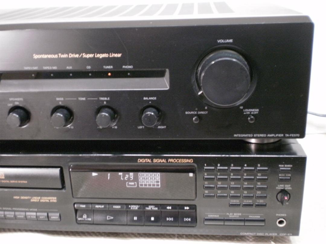 最新品得価 SONY TA-FE570 プリメインアンプ CDP-611 CDプレーヤー ZUo1Q-m34392057712 即納セール