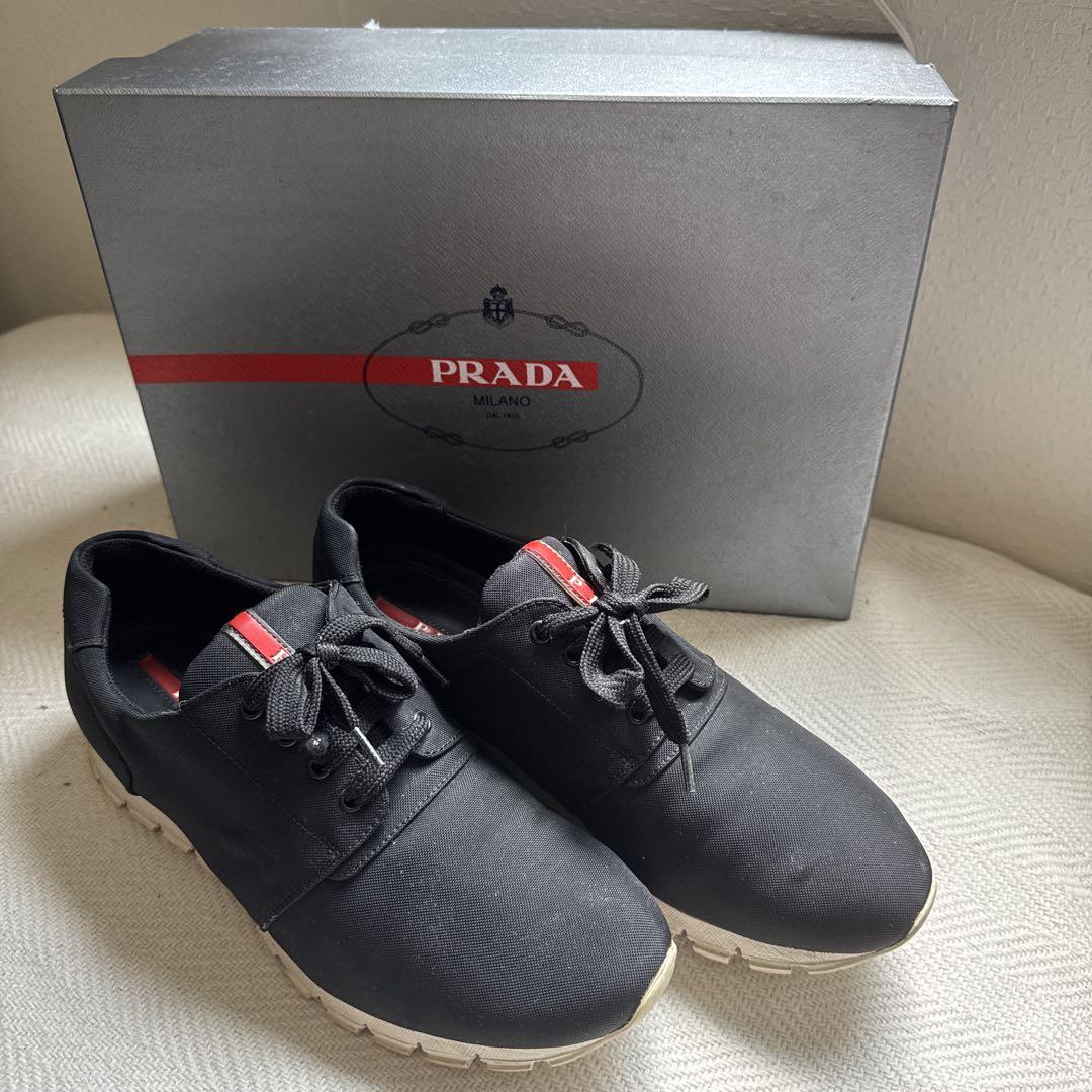 結婚祝い PRADA メルカリ - スニーカー ブラック 靴