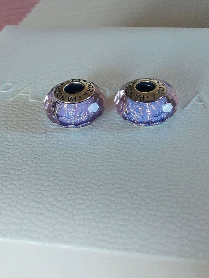 お得セット Pandora Purple Glass Shimmer チャーム - dovery2y.org