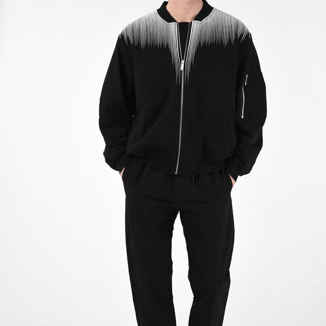 【送料無料キャンペーン】 MARCELO BURLON スウェットボンバージャケット M オーバーサイズ ジャケット・アウター