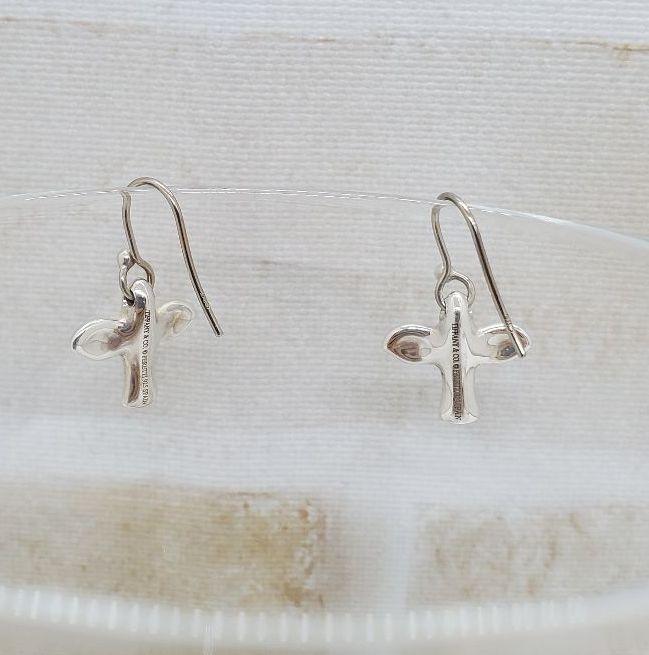 TIFFANY Co. 925 クロス シルバー バード ピアス 鳥 新入荷 ピアス 当店オーダー品 Tiffanyのバードピアス ピアス(両耳用)