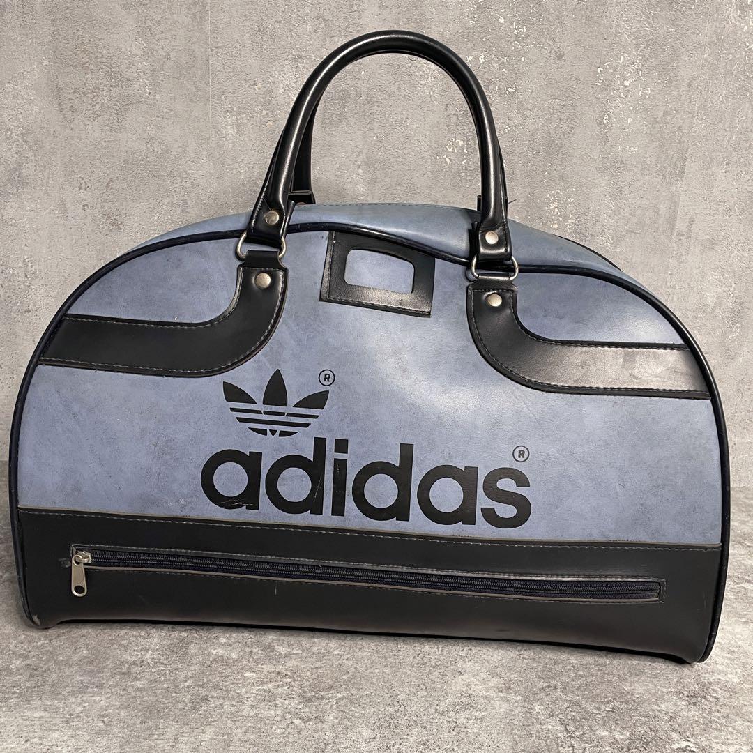 【激渋 70s vintage adidas ボストンバック 英国製】