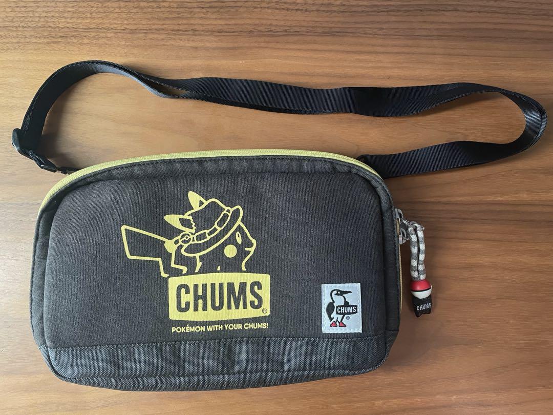 匿名配送無料　CHUMSxPOKEMONコラボ　ショルダーバッグ ピカチュウ レスポートサック ポケモン ピカチュウ ショルダーバッグ 小銭