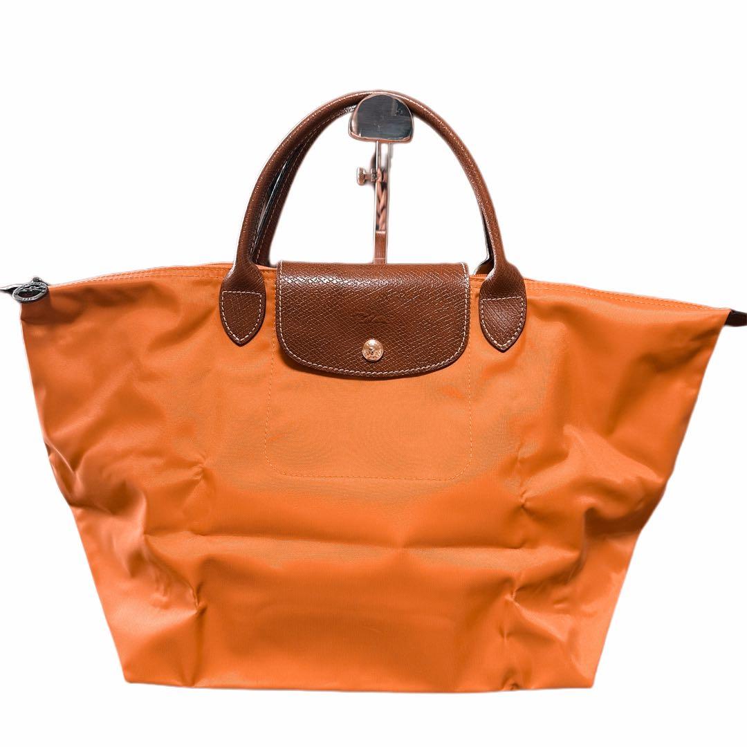 新品未使用 ロンシャン ル プリアージュ Lサイズ ブラウン(オレンジ系