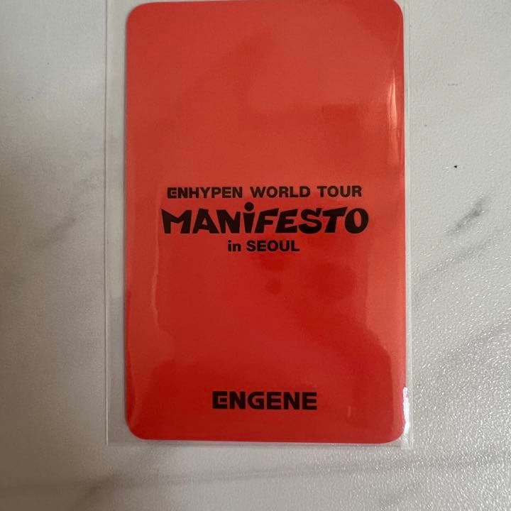 ジョンウォン トレカ FC限定 ソウルコンmanifesto enhypen | biaxial