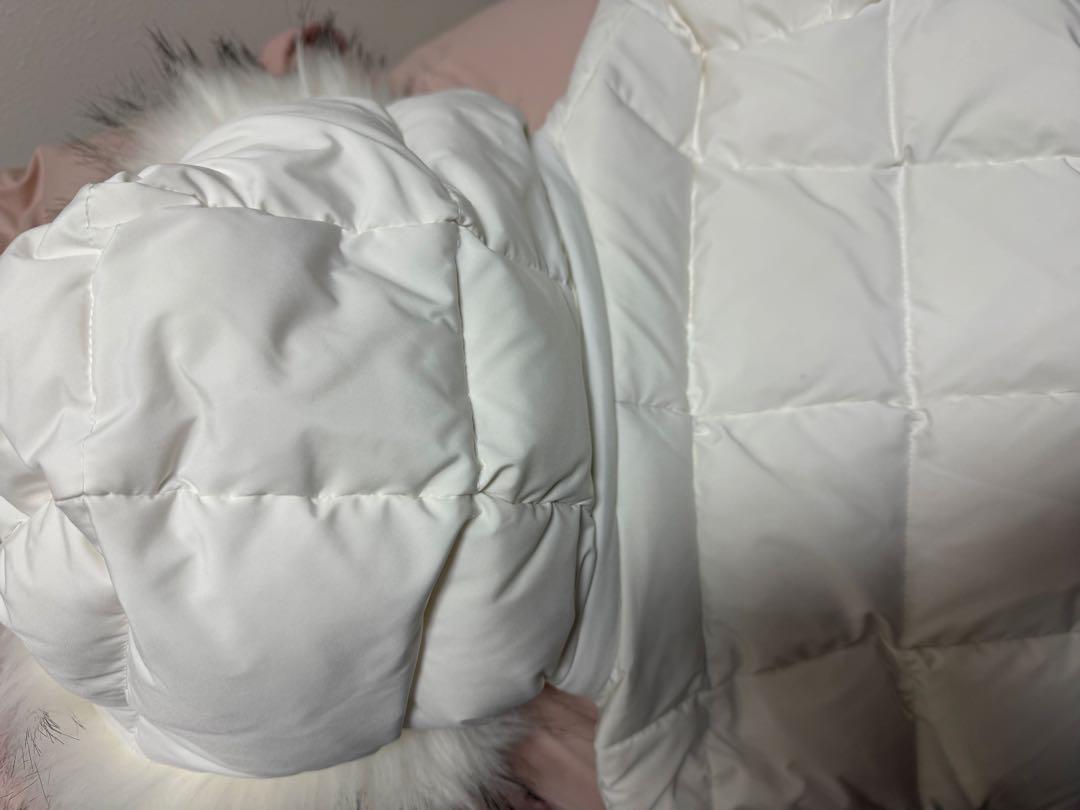 ホワイト ダウンジャケット フード付き ザノースフェイス ホワイトレーベル THE NORTH FACE WHITE LABEL