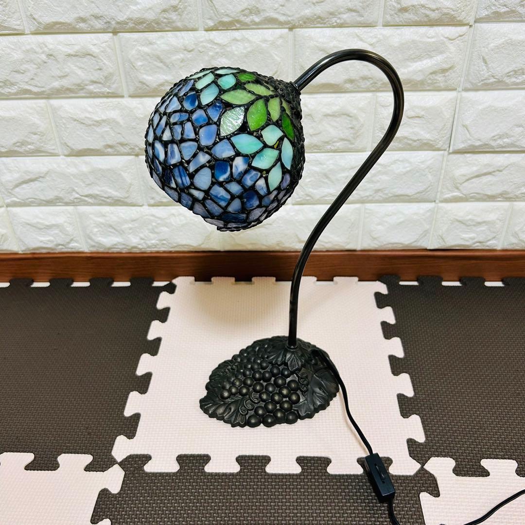 ブドウ ステンド ガラス ランプ 葡萄 スタンド 卓上 グラス ライト