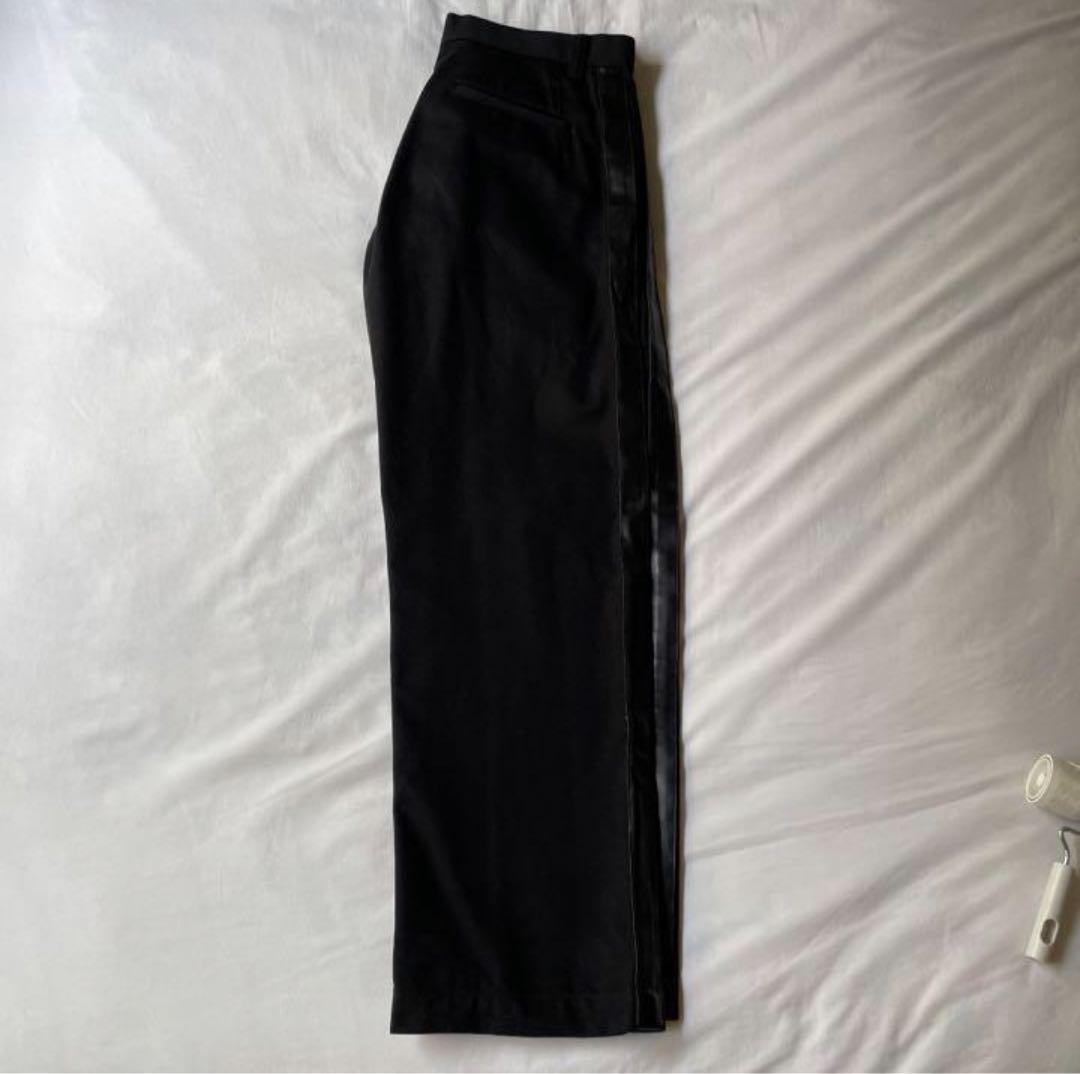 comme des garcons homme plus レザー 側章パンツ