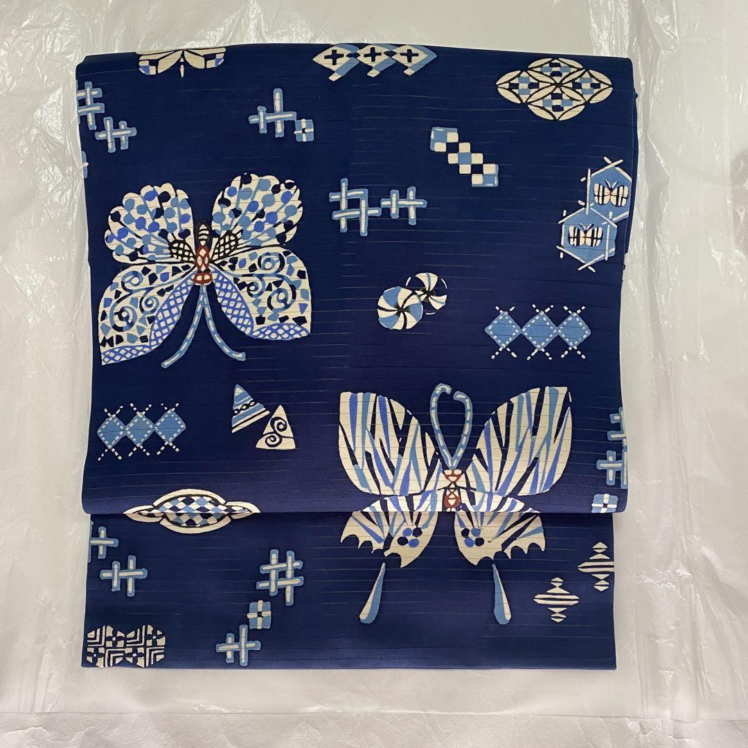 立花長子　絽　名古屋帯　364㎝