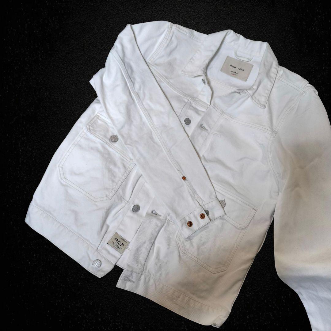 REPLAY ホワイトデニムジャケット 2nd