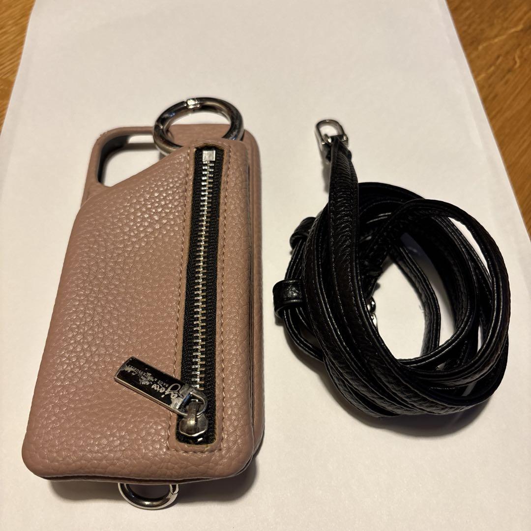 iPhone13mini用レザーケース ピンク ajew iPhone13mini用レザーケース ピンク ajew