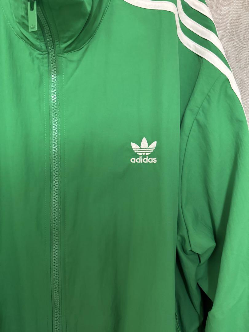 【新品】　adidas グリーン ナイロンジャケット　3 XL アディダス