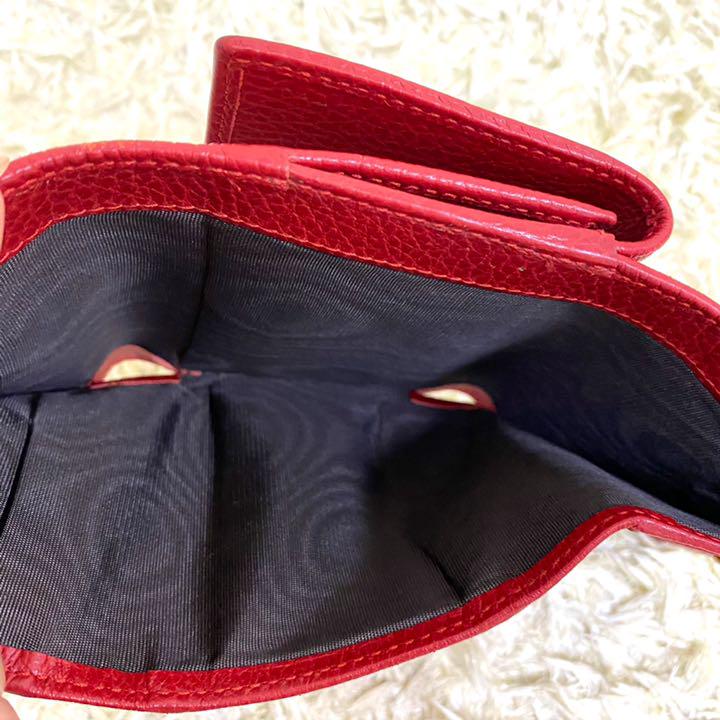 ショップに ✨付属品完備✨GUCCI マーモント レザー レッド jhOP6-m34423817306 財布 三つ折り までの