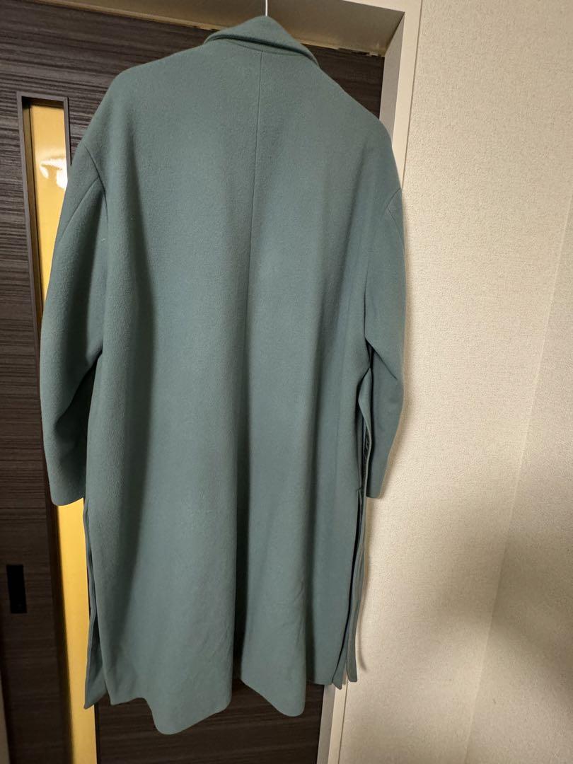 土日限定価格】CULNI グリーン ロングコート ベルト付き