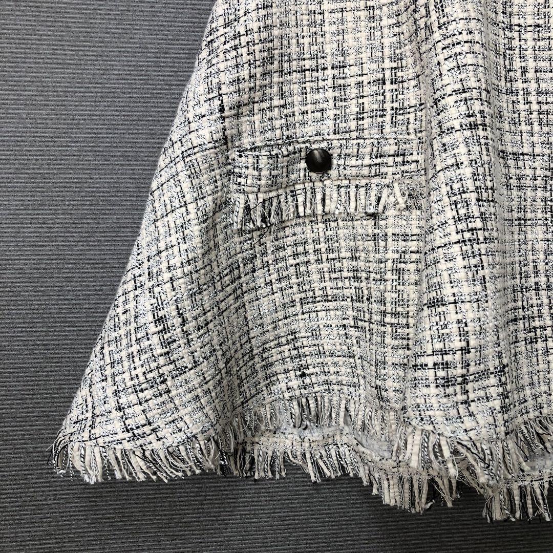 CADUNÉ ツイード　フレアジレ　川上桃子コラボ　38 新品 CADUNE 川上桃子さん コラボ フレアジレ38
