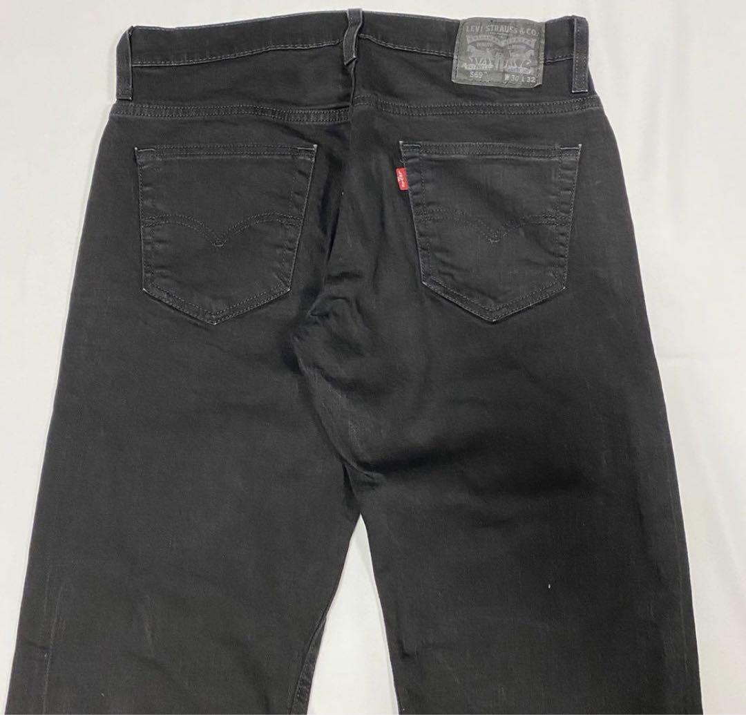 【Levi’s】リーバイス569 ルーズストレートデニム　ブラック　バギー　黒