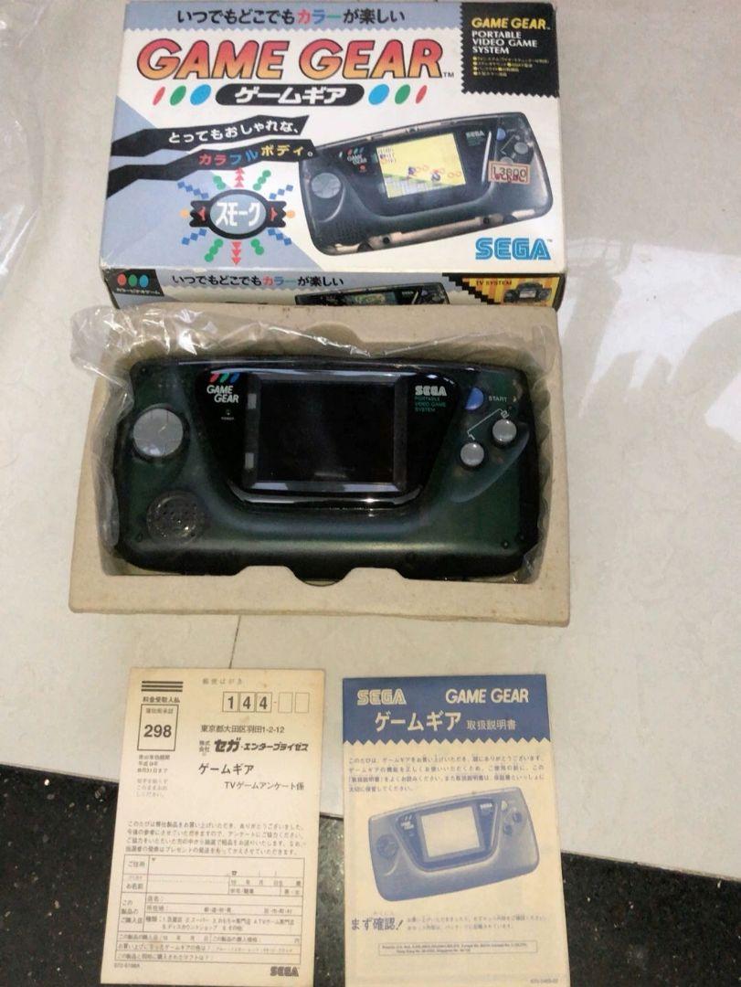 希少品 ゲームギア 本体 スモーク スケルトン クリアブラック 箱説付き 美品