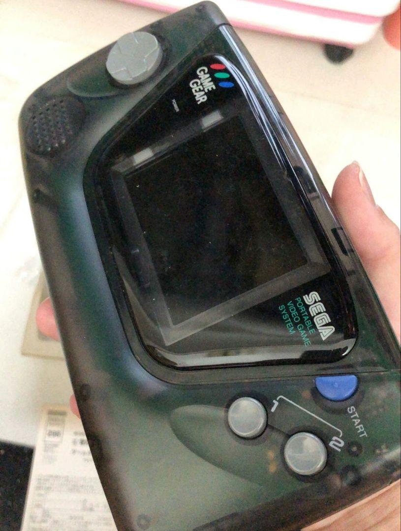希少品 ゲームギア 本体 スモーク スケルトン クリアブラック 箱説付き 美品