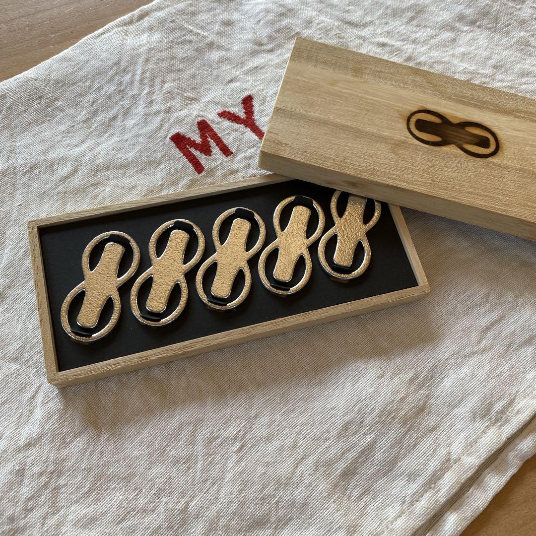新品 能作 箸置き「8」5個入 箸置 おしゃれ セット