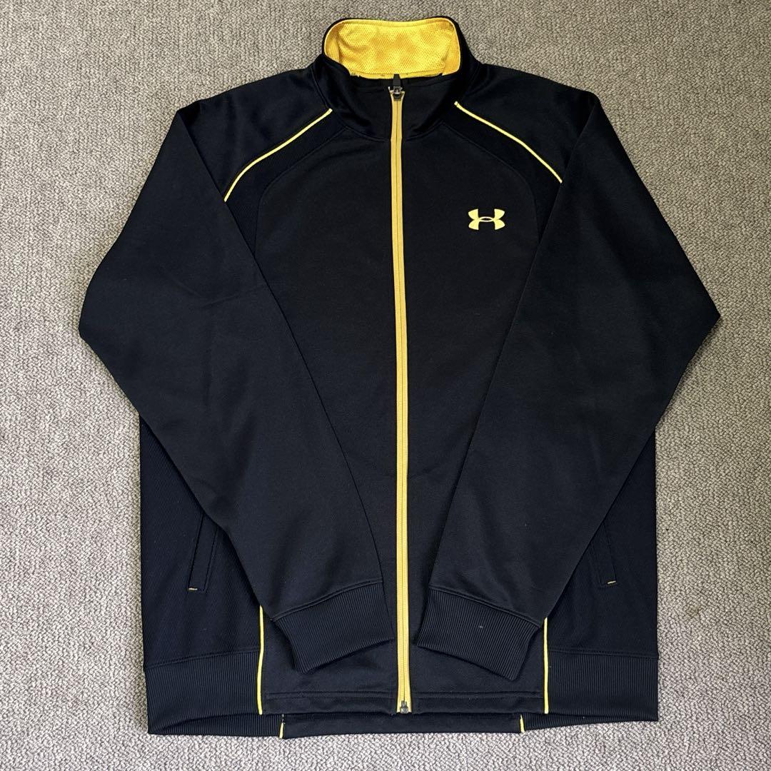 【美品】アンダーアーマー UNDER ARMOUR ジャージ上下 XL ブラック