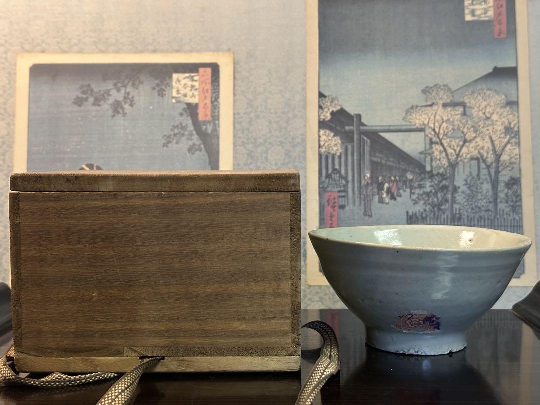 高麗青磁茶碗　蓮弁紋　李朝　高麗　茶道具 高麗青磁茶碗 蓮弁紋 李朝 高麗 茶道具（高麗青磁茶碗 蓮弁紋 李