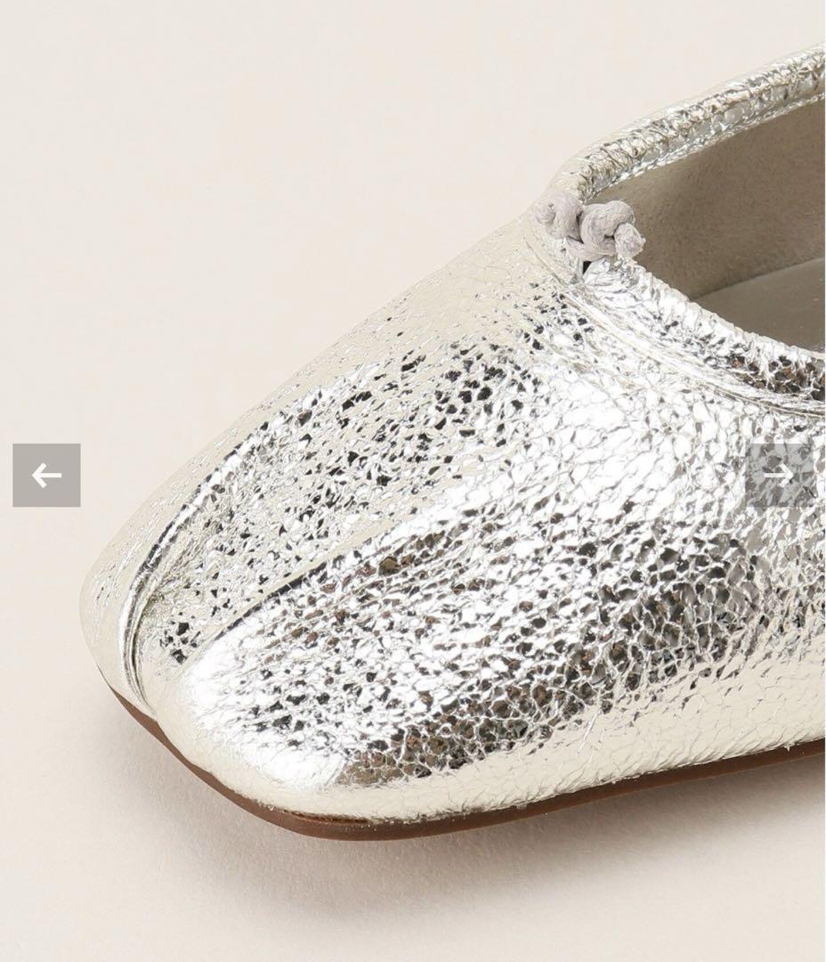 GRISE Le Talon バレエシューズ　シルバー　madeinjapan