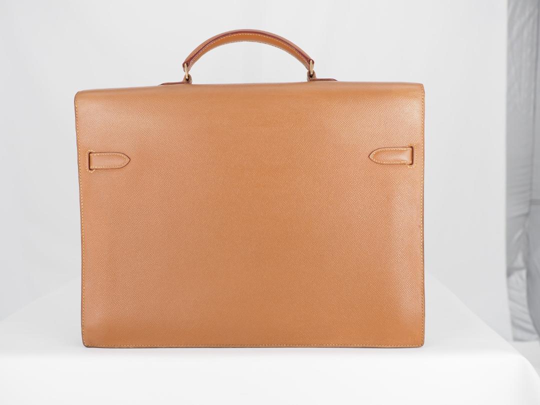 HERMES　エルメス　ケリーデペッシュ 38 ゴールド　ビジネスバッグ