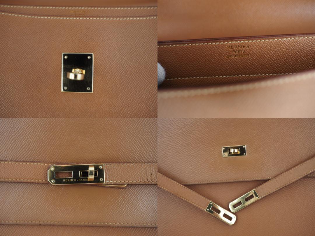 HERMES　エルメス　ケリーデペッシュ 38 ゴールド　ビジネスバッグ