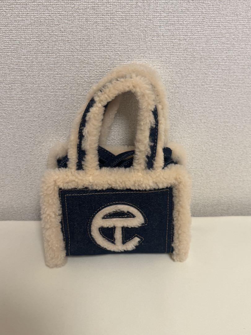 UGG デニムファーハンドバッグ