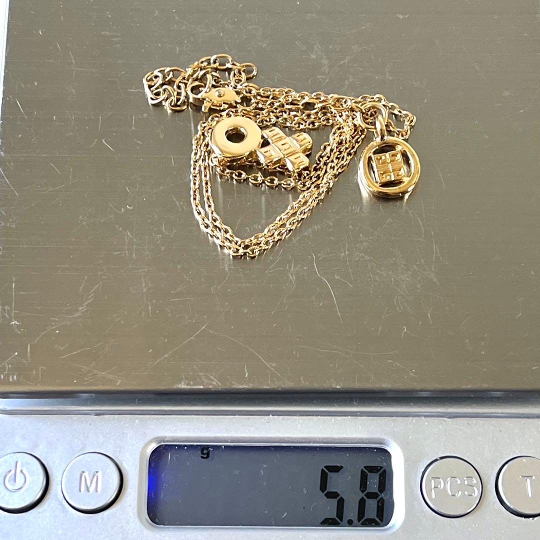 美品✨GIVENCHY ジバンシー Gロゴ ゴールド ネックレス＆ピアス 箱付き