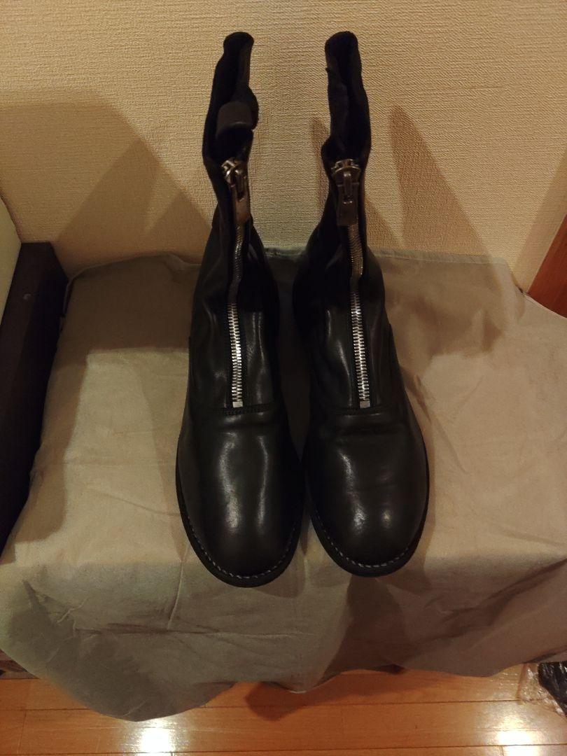 靴 GUIDI FRONT ZIP LONG BOOTS