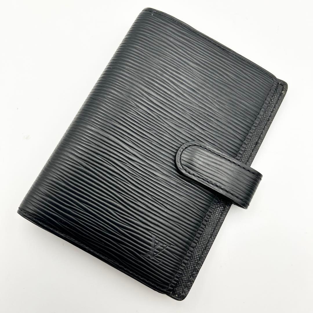 LOUIS VUITTON 手帳カバー エピ ブラック レザー