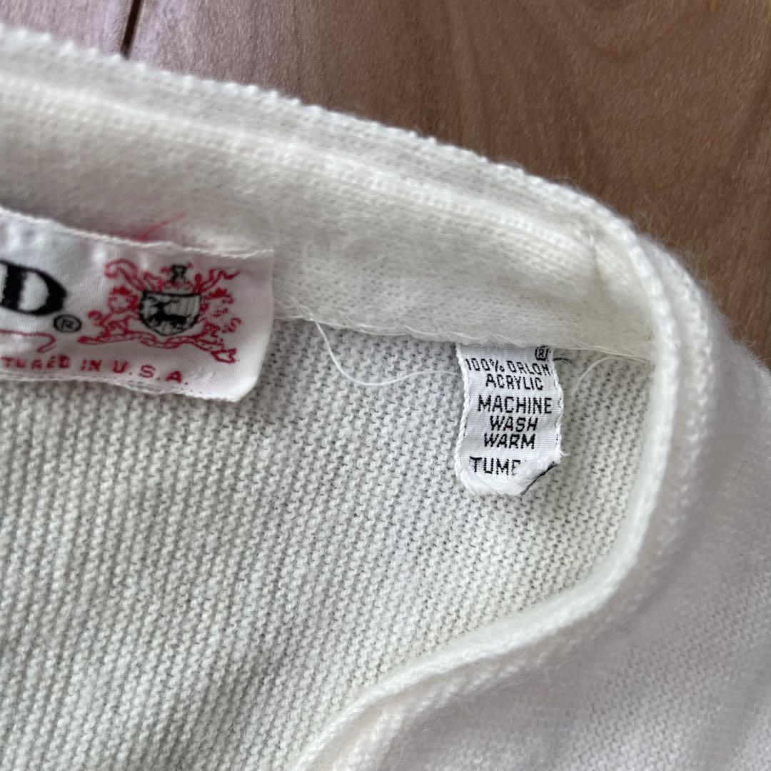 IZOD ラコステ アクリル カーディガン ニット セーター メンズ 古着