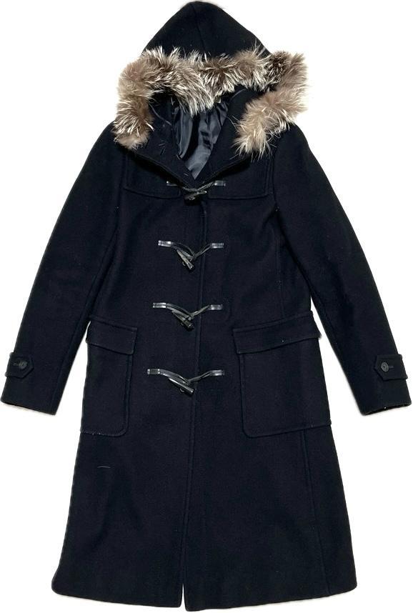 ＄ 23区　ニジュウサンク　ダッフルコート　フォックス　ウール　カシミヤ