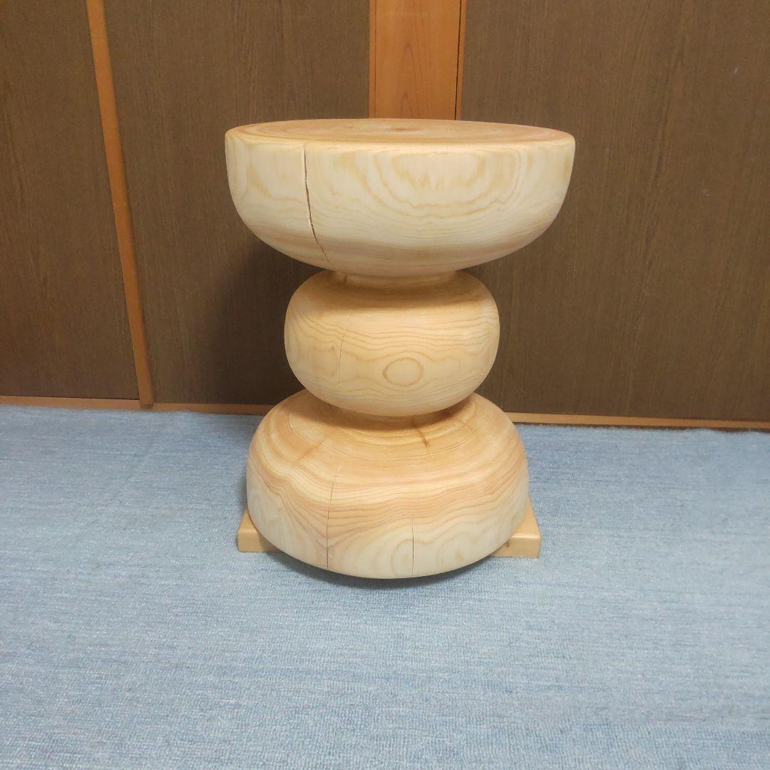 しじみさん専用檜丸太椅子 スツール