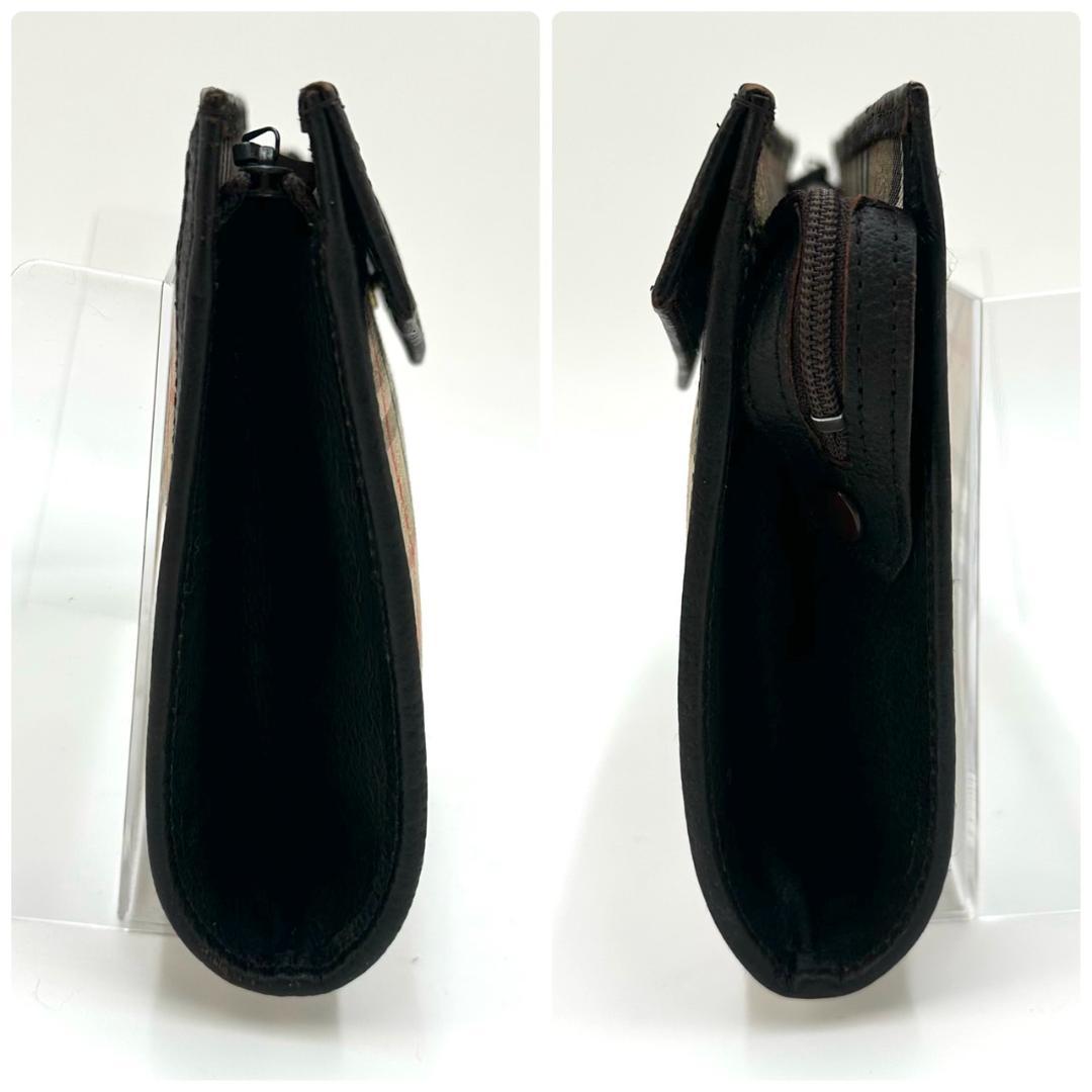BURBERRY バーバリー ポーチ ミニ キャンバス レザー ノバチェック