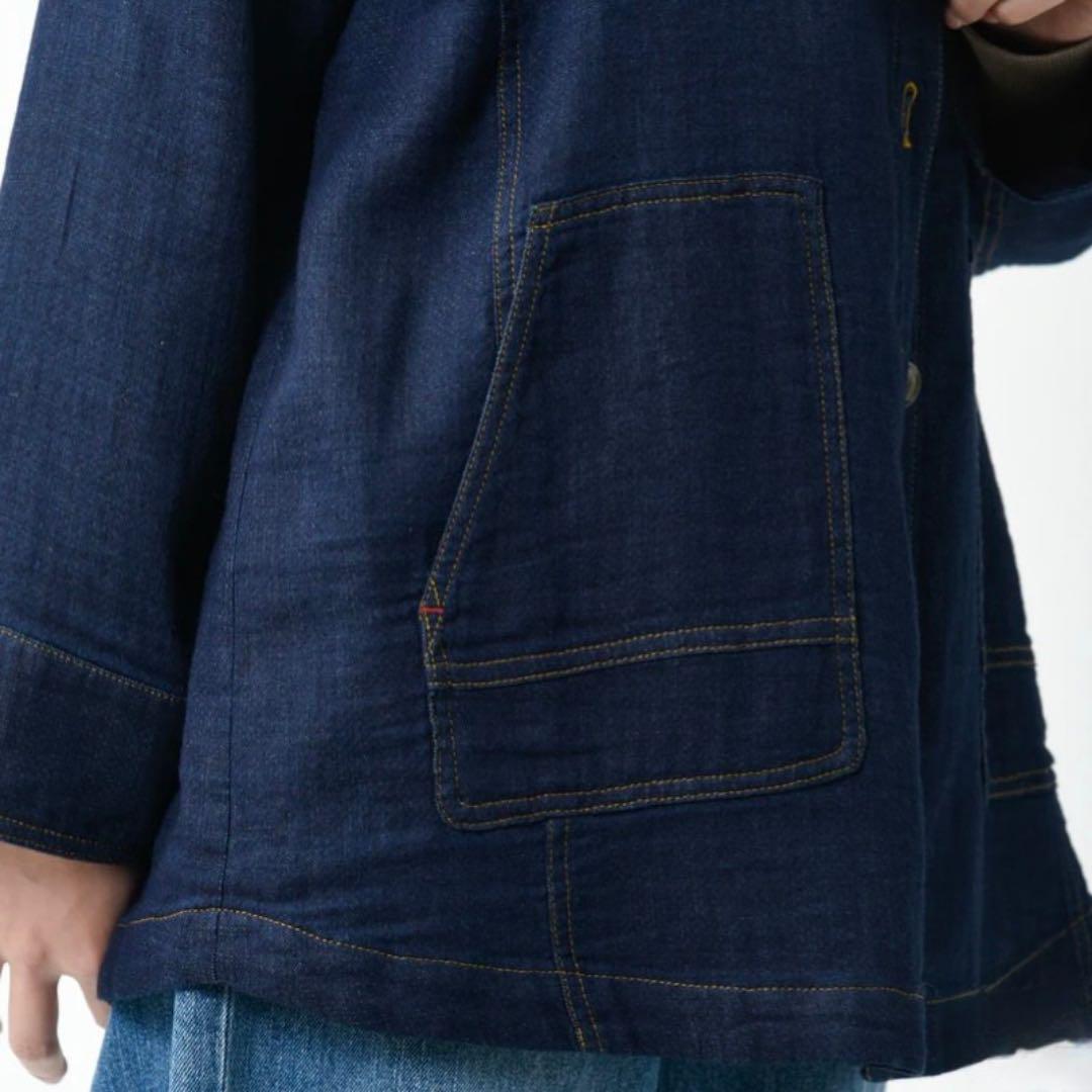 新品デニムWガーゼジャケット mite fabricaミーテファブリカ
