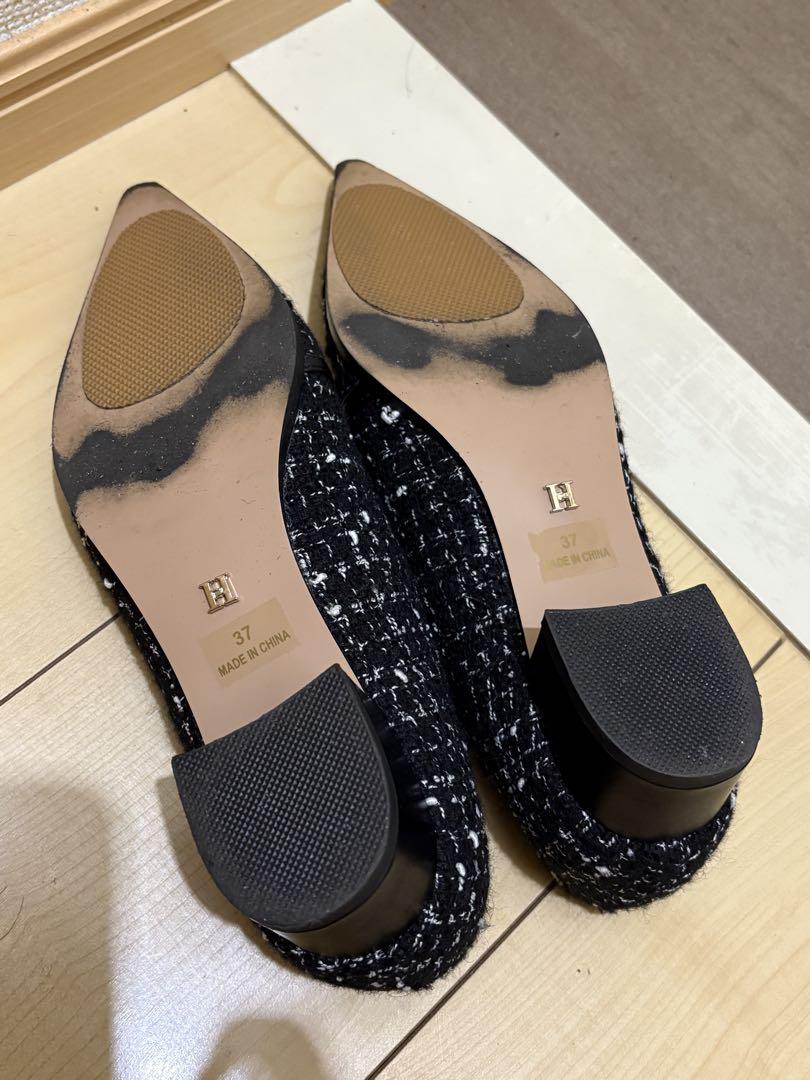 靴 herlipto Orangery Crystal Belted Pumps