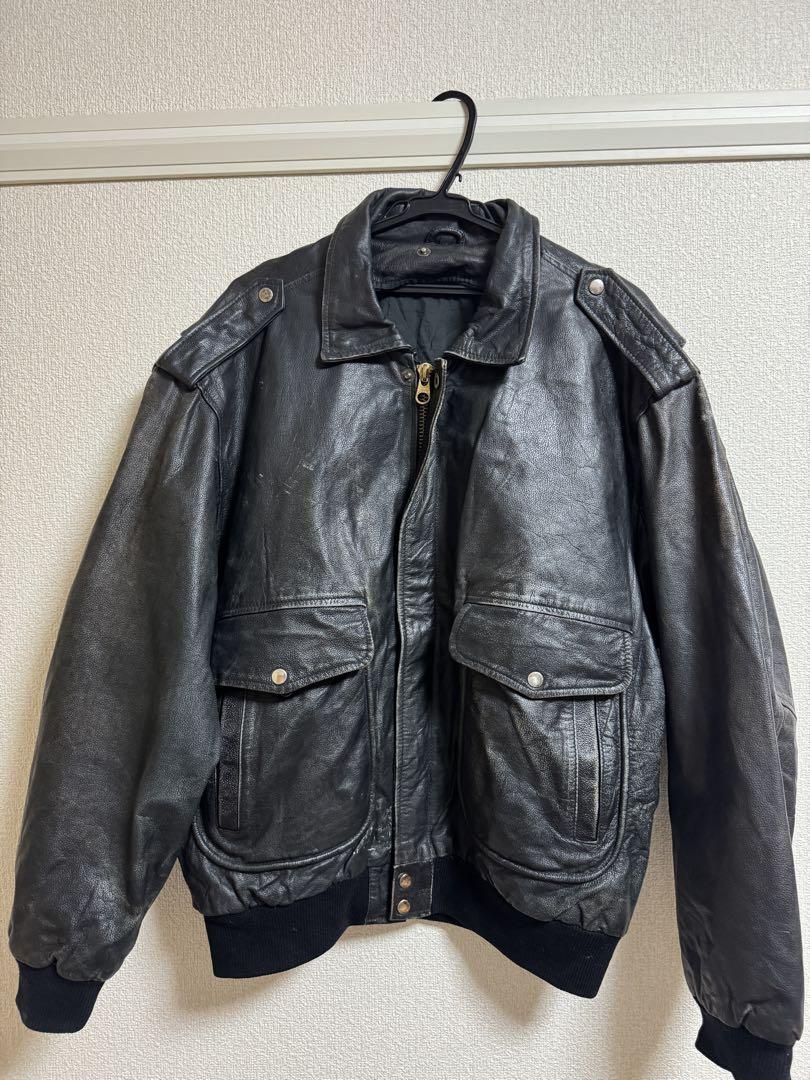 【90s_vintage】LeatherA2フライトJacketアメカジ古着 90s_vintage】LeatherA2フライトJacketアメカジ古着 メンズ