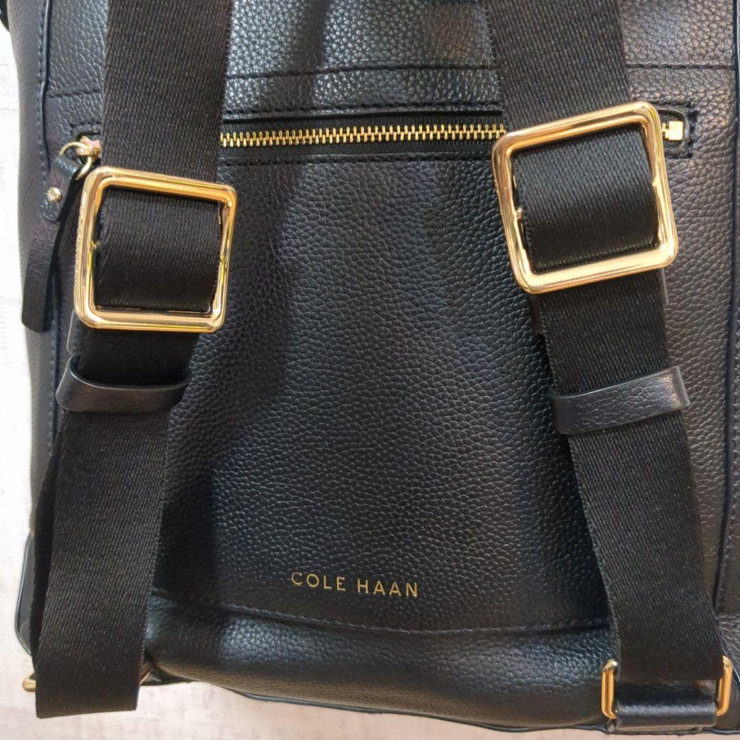 美品☆COLE HAAN コンバーチブル ブラック レザーリュック 3Way 美品☆COLE HAAN コンバーチブル ブラック レザーリュック 3Way