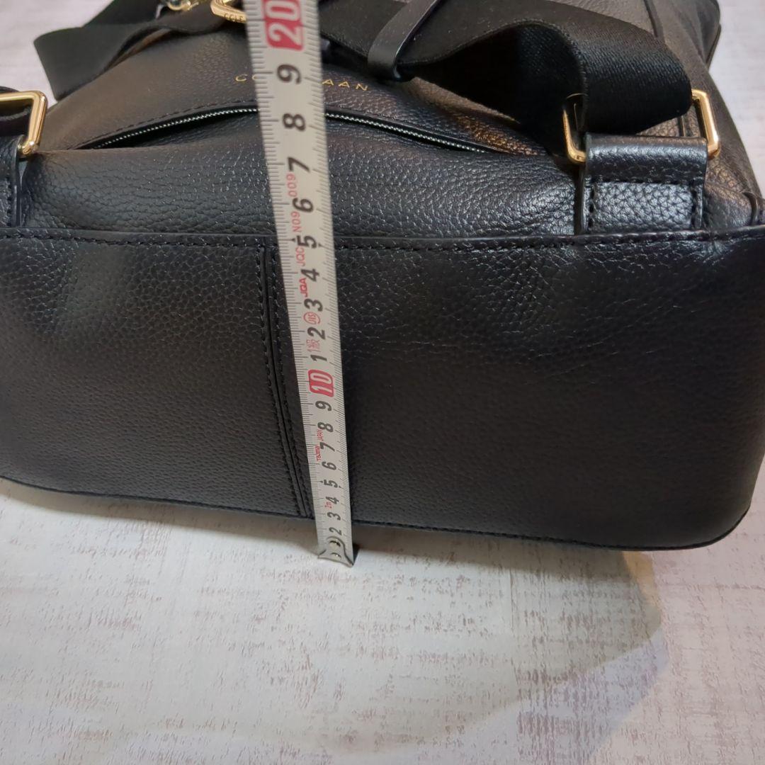 美品☆COLE HAAN コンバーチブル ブラック レザーリュック 3Way 美品☆COLE HAAN コンバーチブル ブラック レザーリュック 3Way